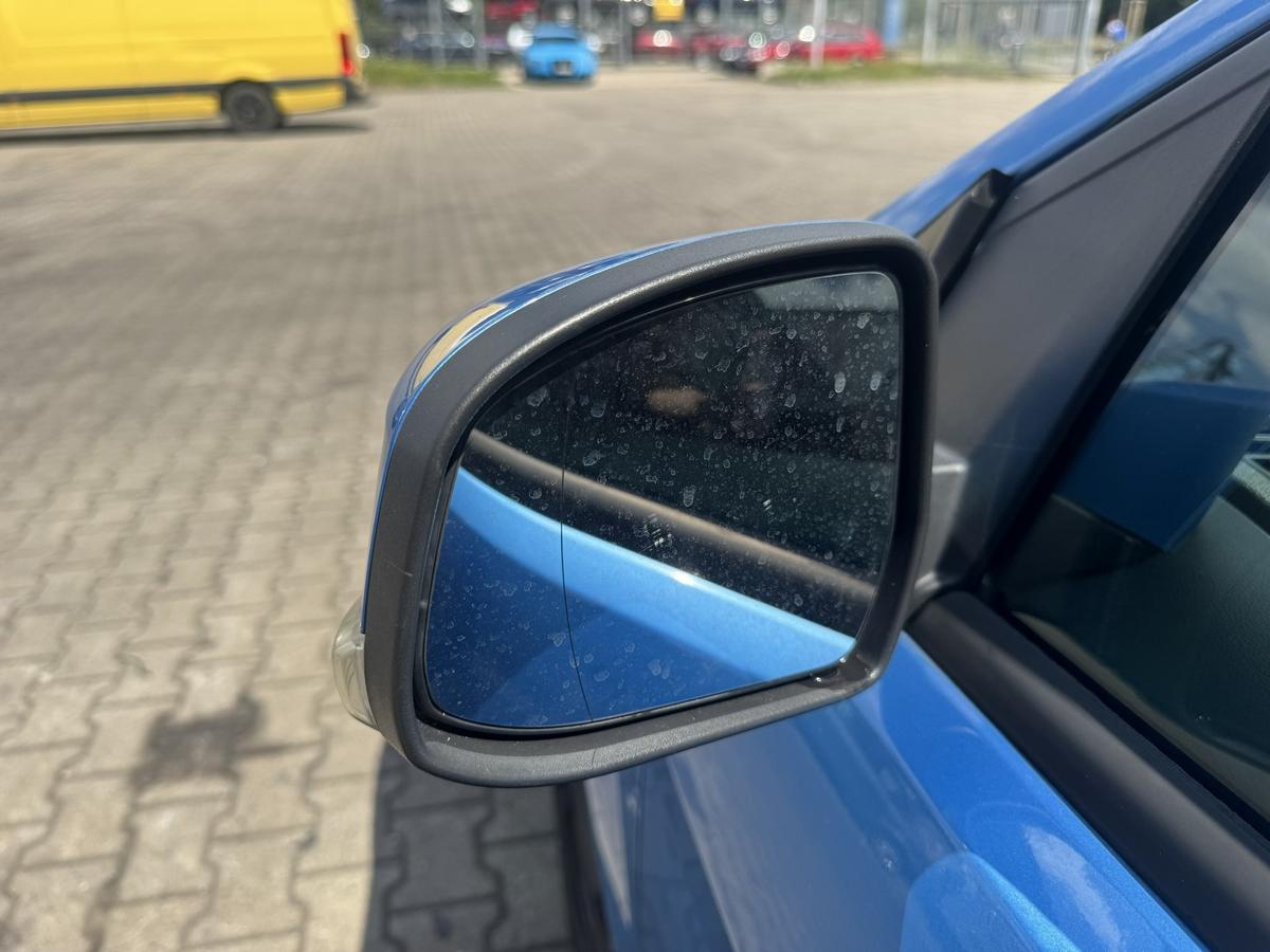 Ford Focus 2 DA3 original Au&szlig;enspiegel links elektrisch anklappbar Vision Blau Bj.2008